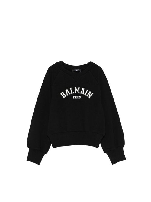 Felpa, unisex, logata. BALMAIN | BX4B40 Z3183930BC